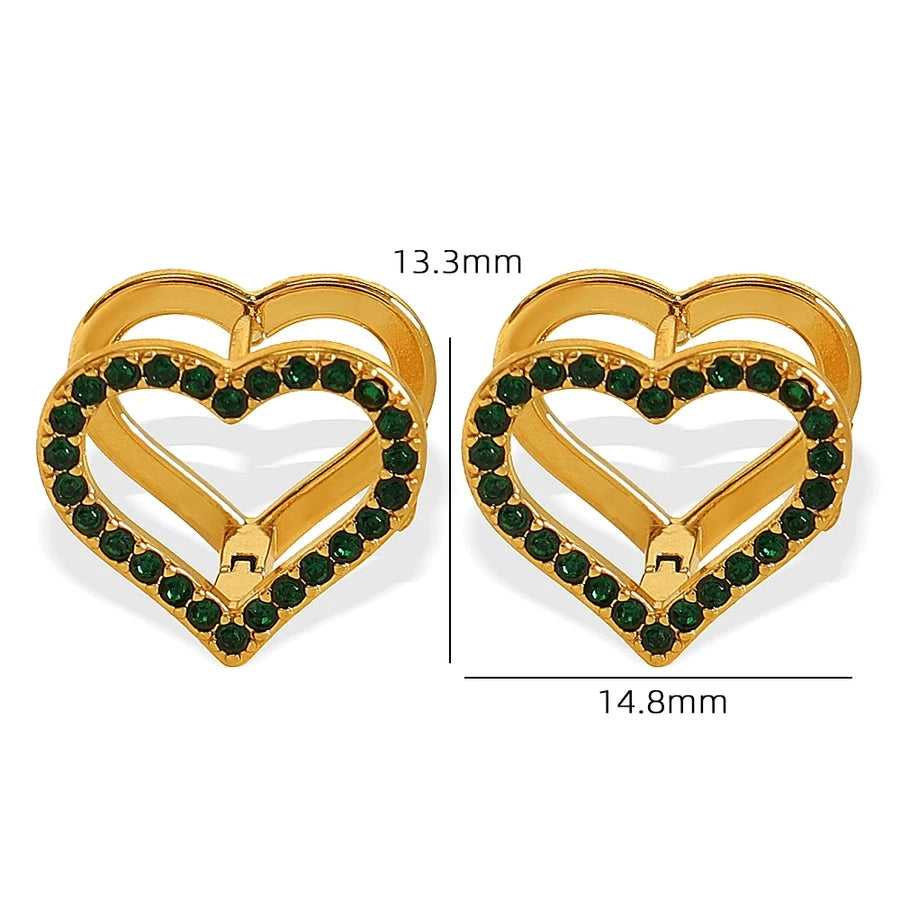 Retro Shine Hollow Hug Earrings