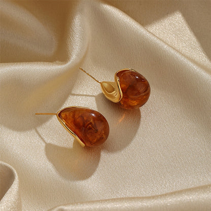 Corinne Fall Resin Stud Earrings