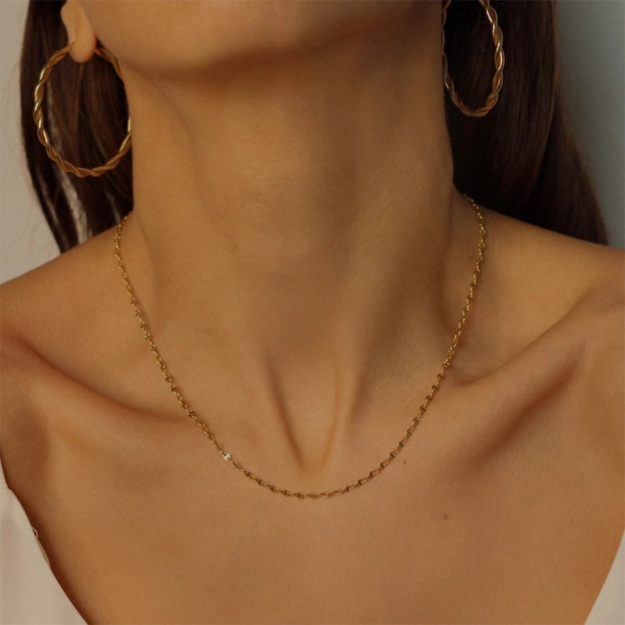 Dainty 18K Gold Necklace Chains