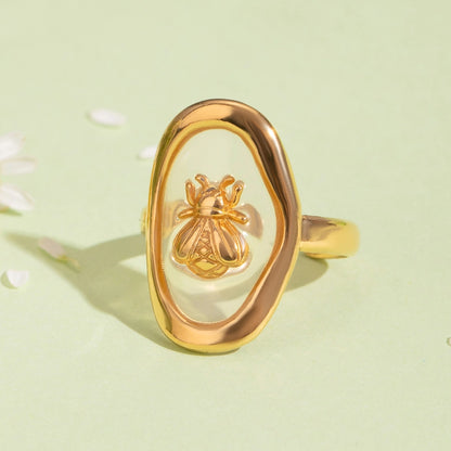 Bee Resin Open Ring