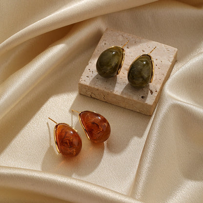 Corinne Fall Resin Stud Earrings