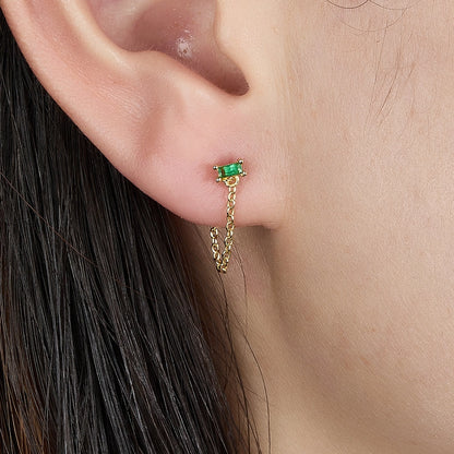 Veronica Chain Stud Earrings