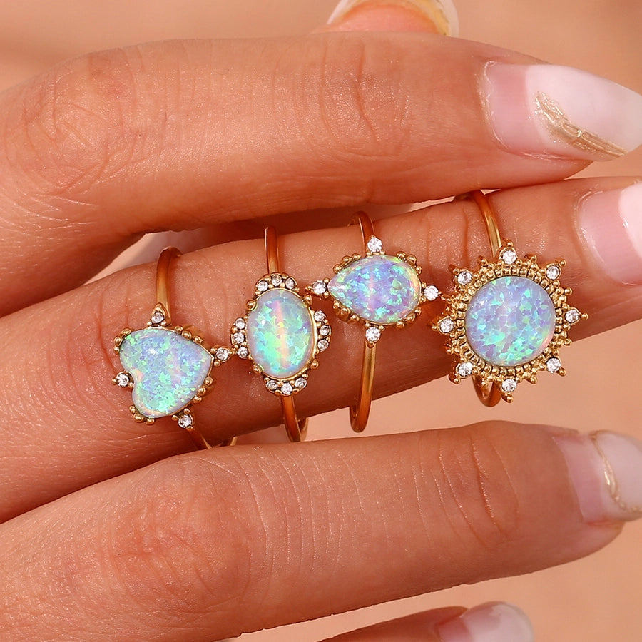 Opal Open Stackable Rings