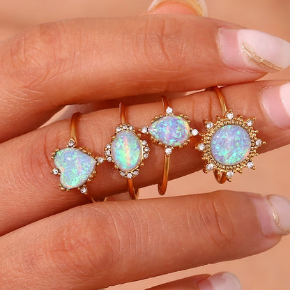 Opal Open Stackable Rings