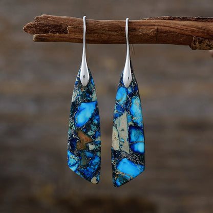 Celina Dragon Stone Drop Earrings