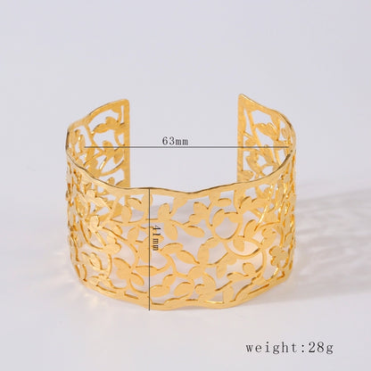 Abstract Nature Inspired Cuff Bracelets