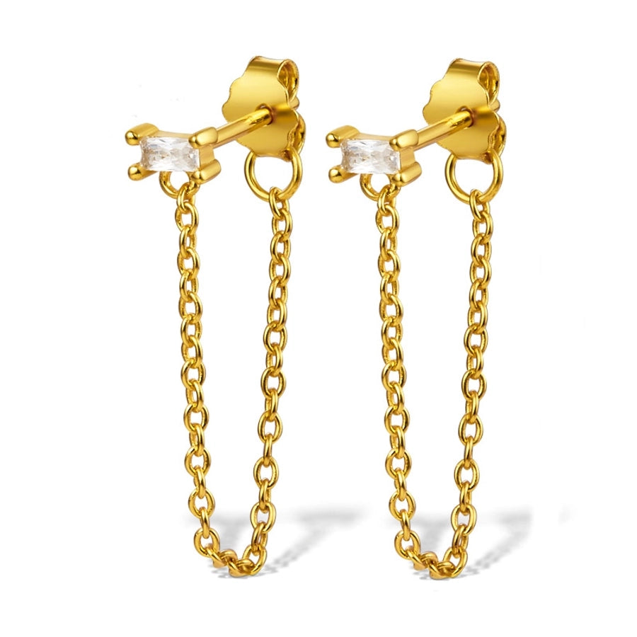 Veronica Chain Stud Earrings