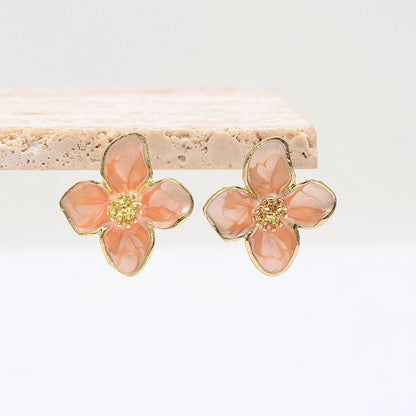 Lolita Enamel Flower Stud Earrings