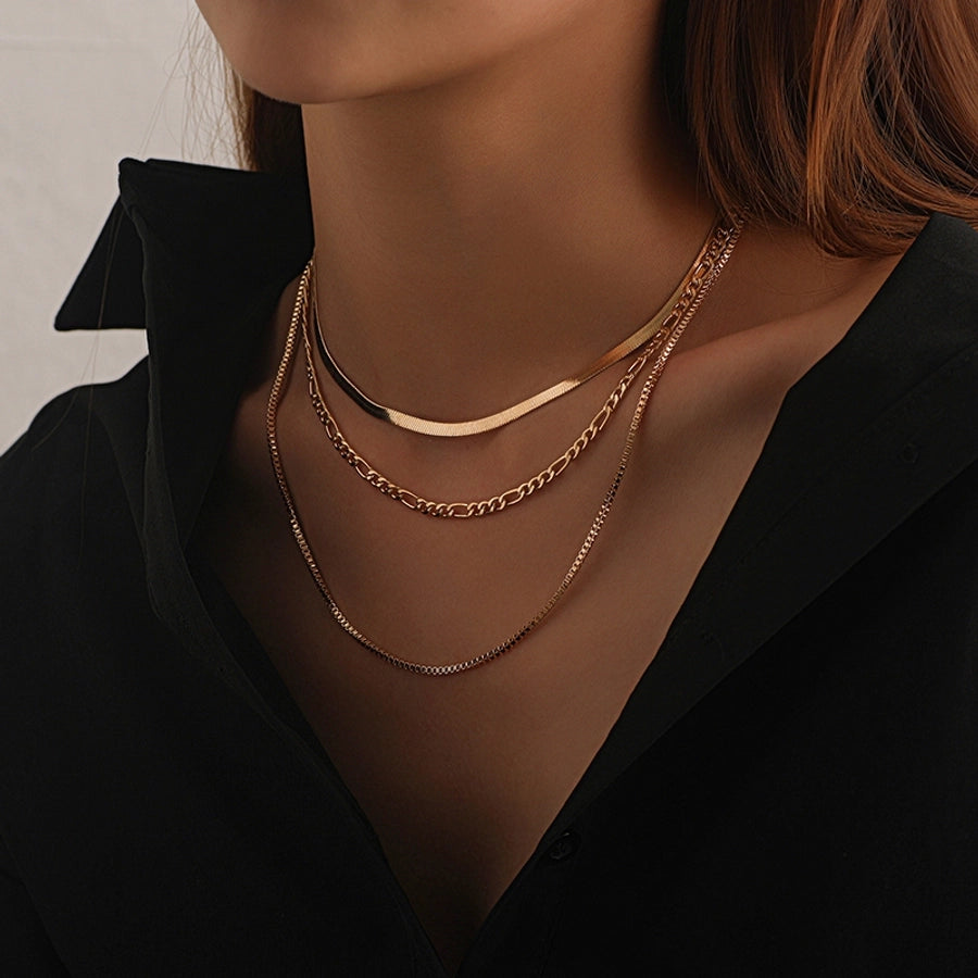 Sofia 3 Layer Chain Necklace