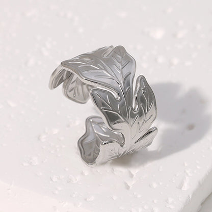 Nature Leaf Open Ring