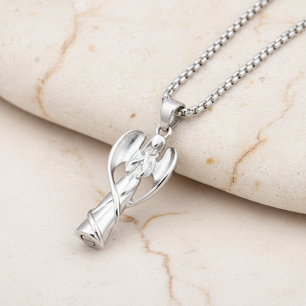 Guardian Angel Urn Necklace
